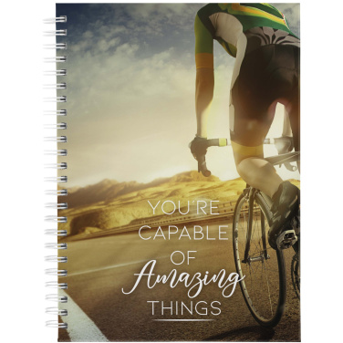 Logotrade business gifts photo of: Desk-Mate® A5 hard cover undated diary