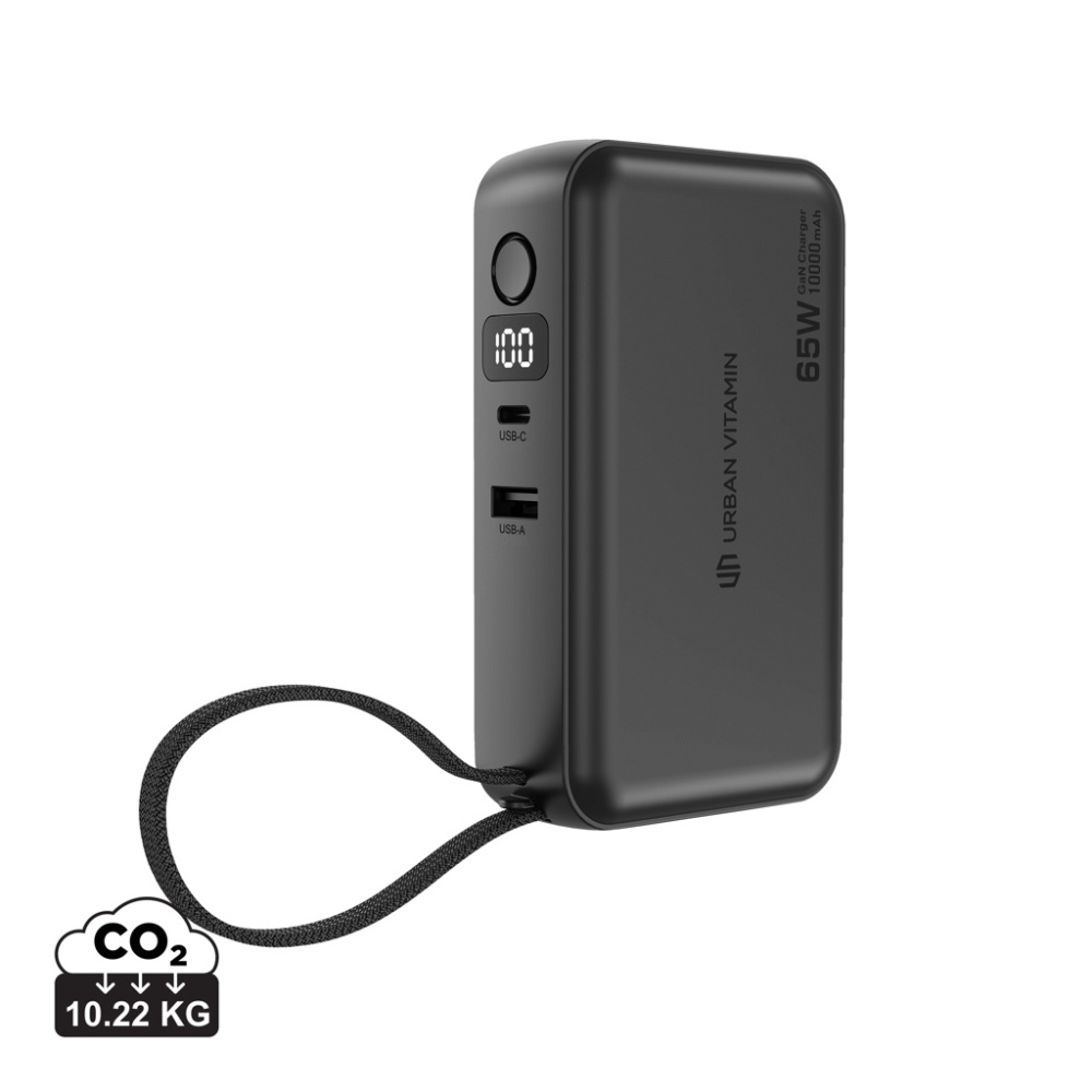 Logotrade promotional gift image of: Urban Vitamin Eureka hybrid GANcharger 10000mah powerbank65W