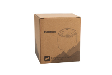 Logotrade promotional gift picture of: Bluetooth speaker HERMON Schwarzwolf
