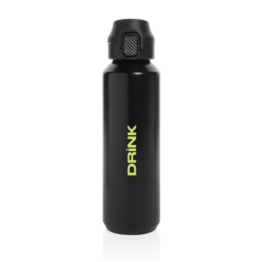 Logotrade promotional item picture of: Via RCS Re-steel lockable sport bottle 600ML