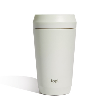 Logo trade promotional merchandise picture of: Topl Recycled Steel To Go Tumbler Patented 360 Lid 354ml