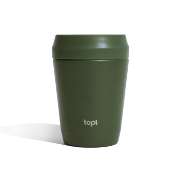 Logotrade promotional gifts photo of: Topl Recycled Steel To Go Tumbler Patented 360 Lid 235ml