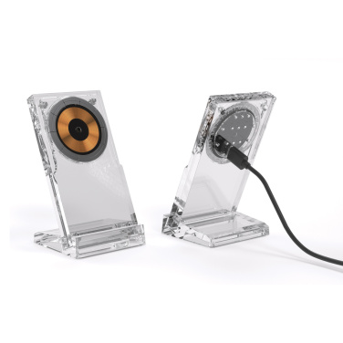 Logo trade promotional gifts image of: Magcharge 15W magnetic wireless charging stand