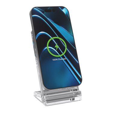 Logo trade promotional items image of: Magcharge 15W magnetic wireless charging stand