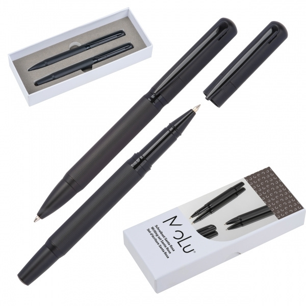 Logo trade corporate gifts image of: Elegant MoLu writing set Santa Rosa