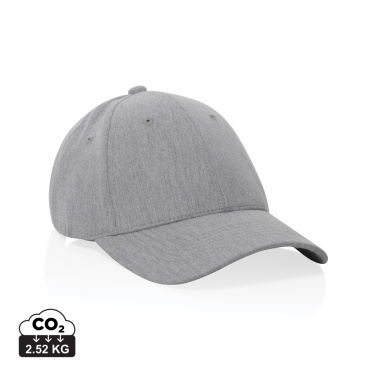 Logo trade corporate gifts image of: Milo AWARE™ recycled heather 6 panel cap 200gr