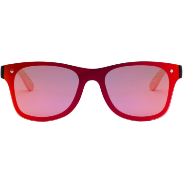 Logo trade promotional giveaway photo of: Tan sunglasses with bamboo temples