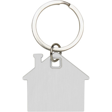 Logotrade promotional item image of: Nook house-shaped keychain