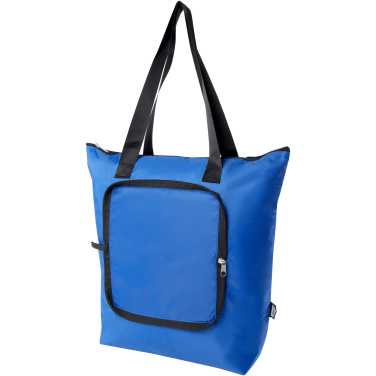 Logo trade promotional products image of: EcoFold RPET foldable tote cooler bag 15L