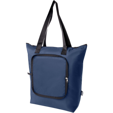 Logotrade promotional gift image of: EcoFold RPET foldable tote cooler bag 15L