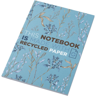 Logo trade promotional item photo of: Novella Austen A5 recycled soft cover notebook - 50 sheets