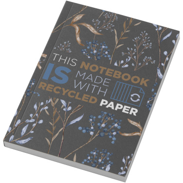 Logotrade promotional product picture of: Novella Austen A6 recycled soft cover notebook - 100 sheets