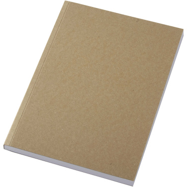 Logotrade promotional item image of: Novella Austen A5 recycled soft cover kraft notebook - 100 sheets