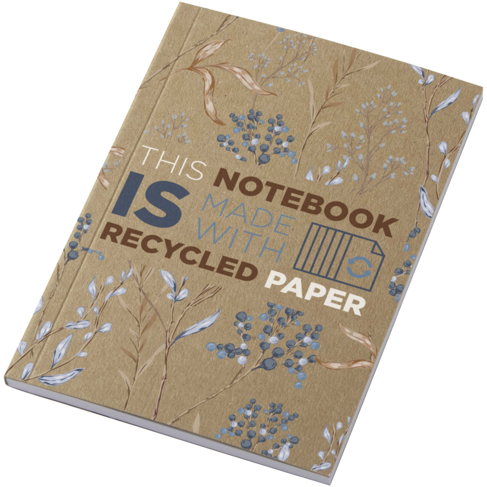 Logotrade promotional giveaway picture of: Novella Austen A6 recycled soft cover kraft notebook - 50 sheets