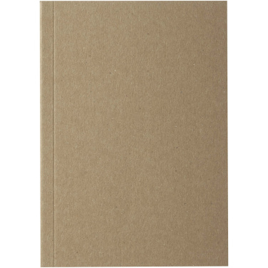 Logo trade promotional products image of: Novella Austen A6 recycled soft cover kraft notebook - 50 sheets
