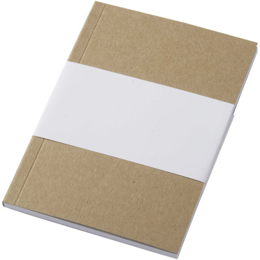 Logo trade advertising products picture of: Novella Austen A6 recycled soft cover kraft notebook - 50 sheets