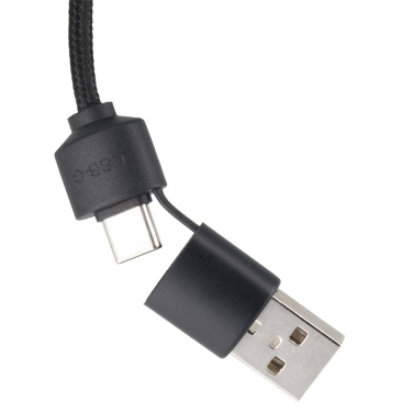 Logo trade promotional giveaways picture of: Cable 4in1 with illuminated logo - LH-ZM02
