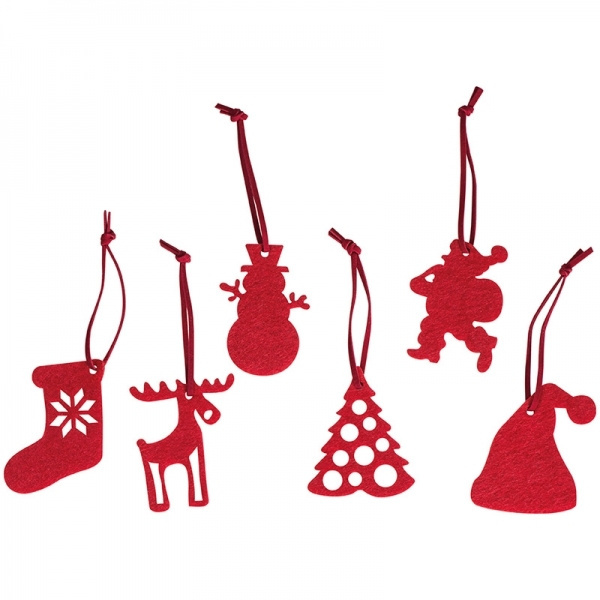 Logo trade promotional gifts picture of: 6-piece Christmas tree decorations FERGUS