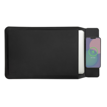 Logo trade corporate gift photo of: Swiss Peak 15W magnetic charging laptop sleeve 14-15,6"