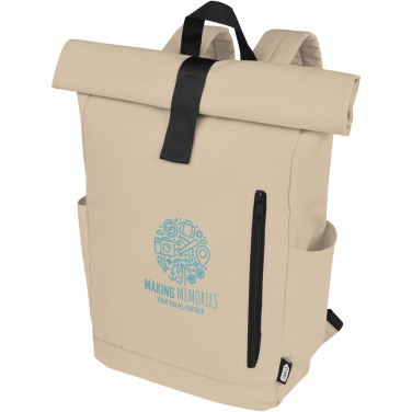 Logotrade promotional giveaway picture of: Byron 15.6" GRS RPET roll-top backpack 18L