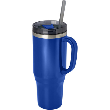 Logo trade promotional products picture of: Melbourne 1200 ml RCS certified insulated tumbler with straw