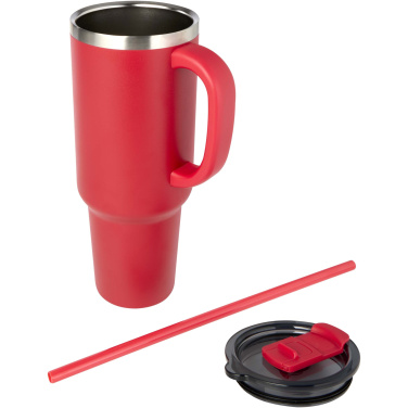 Logo trade business gift photo of: Sydney 1200 ml copper vacuum insulated tumbler with straw