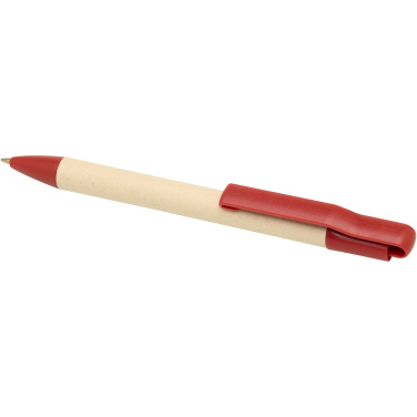 Logo trade business gifts image of: Liliana sugarcane paper ballpoint pen (blue ink)