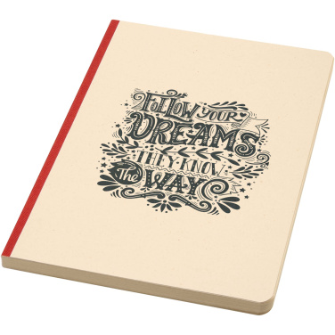 Logo trade advertising product photo of: Liliana A5 sugarcane and RPET soft cover notebook