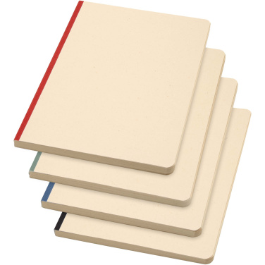 Logo trade promotional giveaways image of: Liliana A5 sugarcane and RPET soft cover notebook