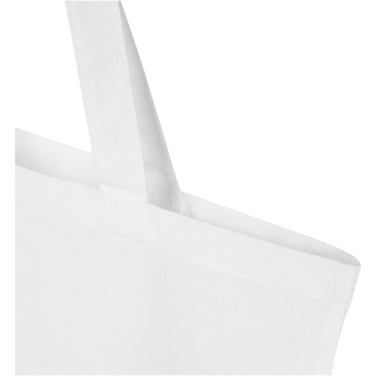 Logo trade promotional merchandise photo of: Madras Blend 140 g/m² GRS recycled cotton tote bag 7L