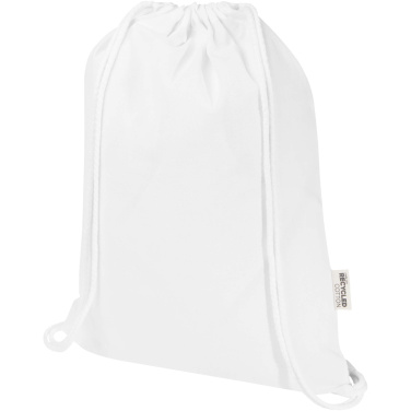 Logotrade promotional giveaway picture of: Oregon Blend 140 g/m² GRS recycled drawstring bag 5L