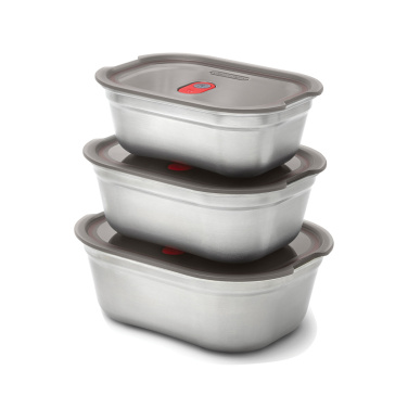 Logotrade business gift image of: Black+Blum Mealprep Box 3pcs Set Small, Medium, Large