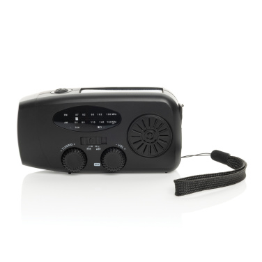 Logo trade corporate gifts image of: RescueWave RCS recycled plastic emergency radio