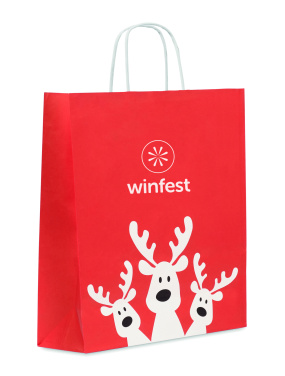 Logo trade promotional giveaways image of: Gift paper bag large
