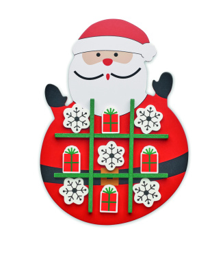 Logo trade promotional giveaways image of: Christmas wooden tic tac toe
