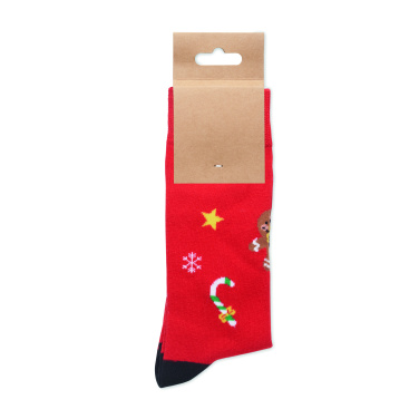 Logo trade promotional products image of: Pair of Christmas socks M