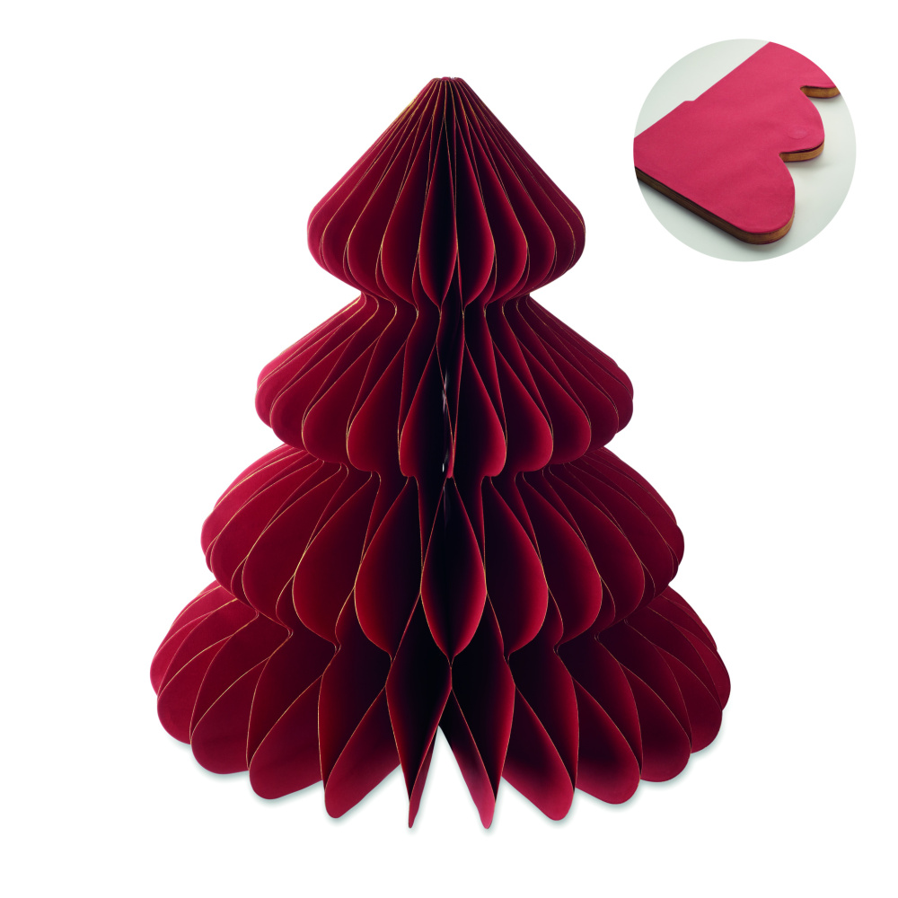 Logo trade advertising product photo of: Paper Xmas tree decoration