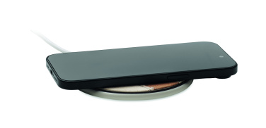 Logo trade promotional gifts image of: Cork wireless charger 15W