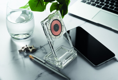 Logotrade promotional giveaways photo of: Acrylic wireless charger 15W