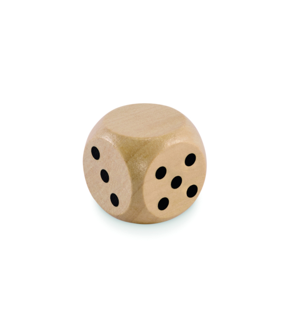 Logotrade promotional product image of: Schima wooden dice 3cm dia