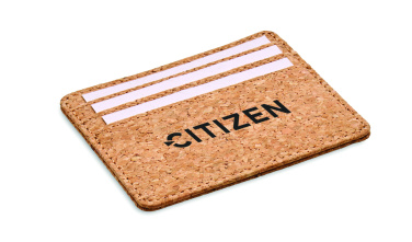 Logo trade business gifts image of: Cork cardholder with RFID