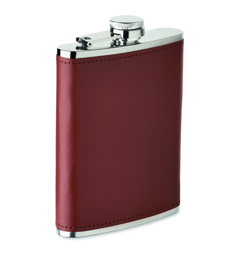 Logo trade promotional gifts picture of: Slim hip flask 200 ml