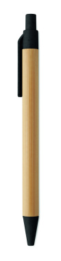 Logo trade promotional products picture of: Push button ball pen in bamboo