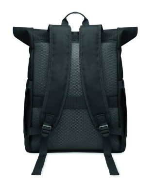 Logo trade corporate gift photo of: Rolltop laptop rucksack 600D