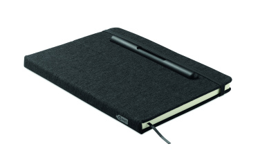 Logo trade promotional giveaways image of: A5 notebook with phone holder