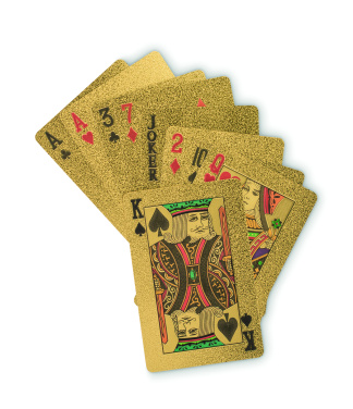 Logo trade promotional giveaway photo of: Waterproof playing cards
