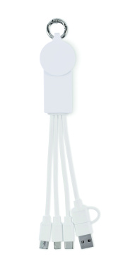 Logo trade corporate gift photo of: 2 in 1 charging cable type-C