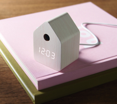 Logo trade promotional giveaway photo of: MDF cuckoo alarm clock