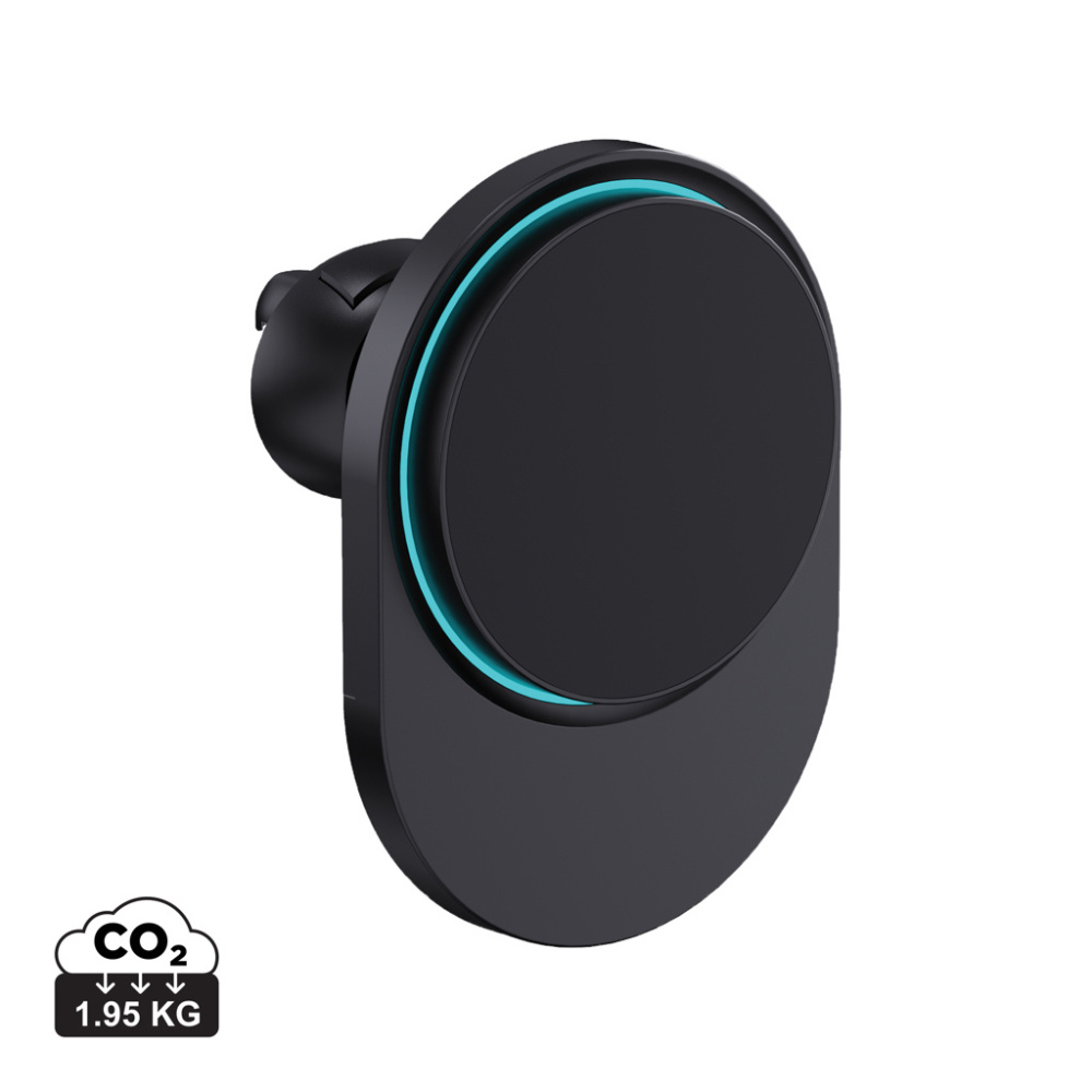 Logo trade promotional product photo of: PowerCruze RCS rplastic 15W magnetic charging car holder
