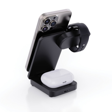 Logotrade corporate gifts photo of: Urban Vitamin Arcadia RCS rplastic 15W 3in1 magnetic charger